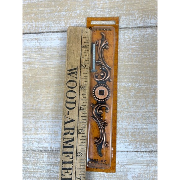 Lot of 4 VTG  Amerock Provincial Antique Copper Cabinet Backplate T-702-AC NOS - Picture 5 of 7